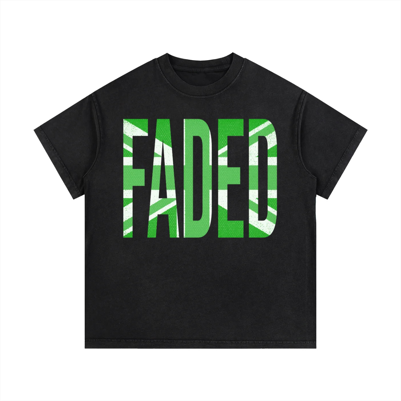 “FADED” UK FLAG T-SHIRT GREEN