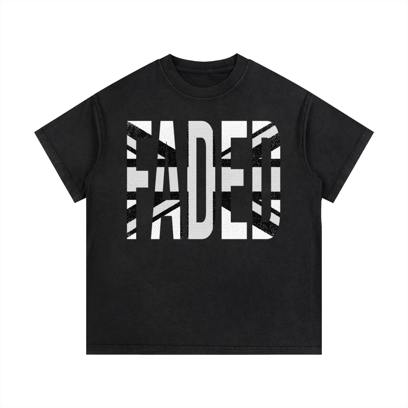 “FADED” UK FLAG T-SHIRT WHITE