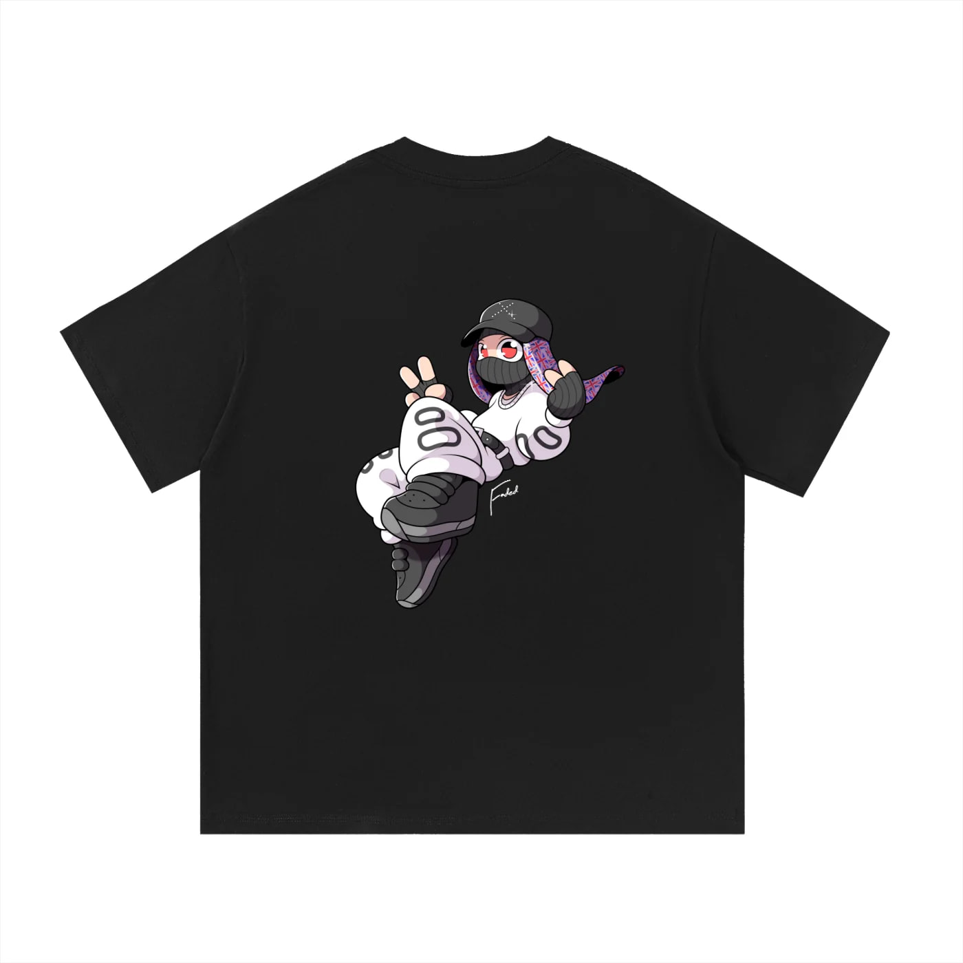 “HALFADEDD POP FIGURE” T-SHIRT BLACK